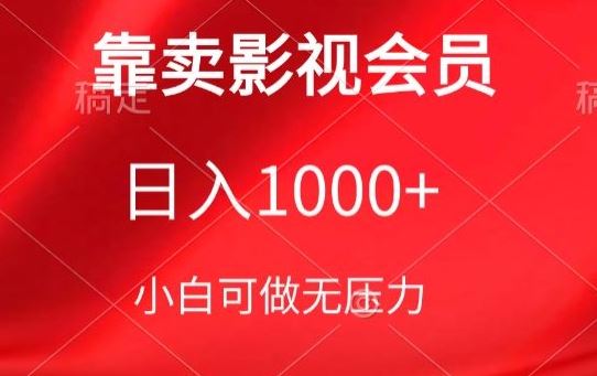 靠卖影视会员,日入1000+,落地保姆级教程,新手可学【揭秘】-创客天堂