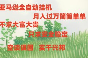 （11124期）亚马逊全自动浏览挂机