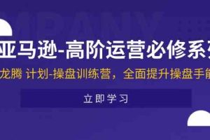 亚马逊高阶运营必修系列，龙腾计划-操盘训练营，全面提升操盘手能力