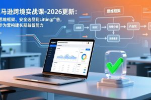 （17269期）亚马逊跨境实战课-2026更新：从思维框架、安全选品到Listing广告，步步为营构建长期盈利能力
