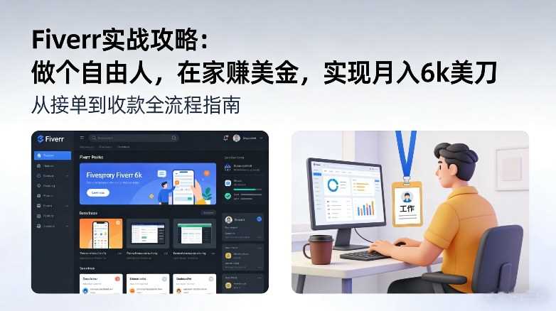 Fiverr实战攻略,做个自由人,在家賺美金,实现月入6k美刀-创客天堂