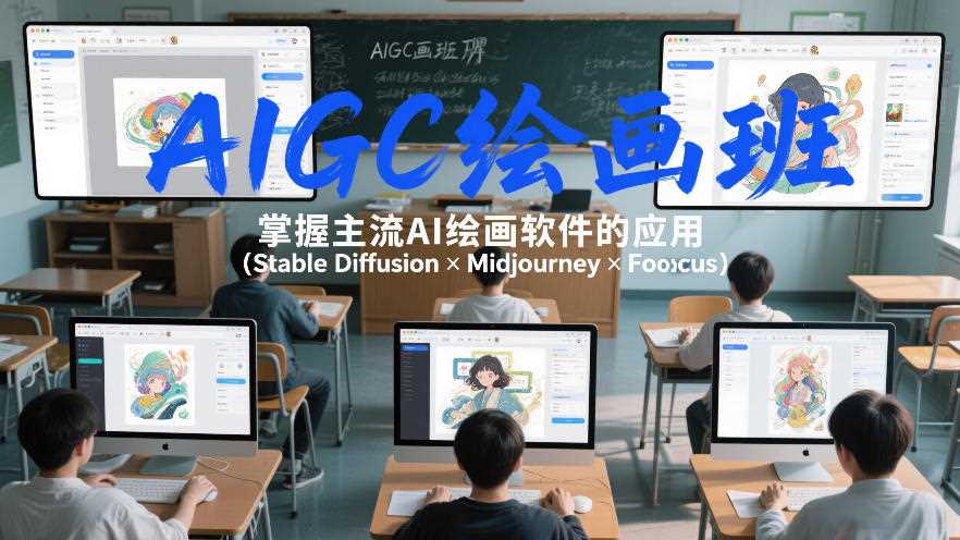 AIGC绘画班,掌握主流Ai绘画软件的应用(Stable Diffusion x Midjourney x Fooocus)-创客天堂