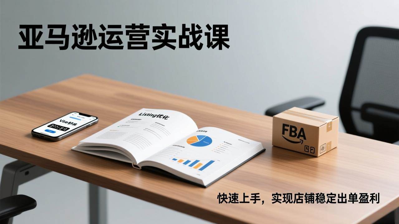 （17287期）亚马逊运营实战课，Listing优化、Vine秒杀、FBA发货，快速上手，实现店铺稳定出单盈利-创客天堂