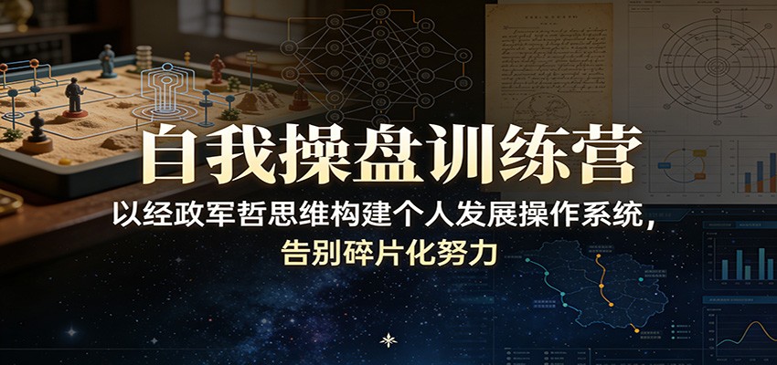 自我操盘训练营：以经政军哲思维构建个人发展操作系统，告别碎片化努力-创客天堂
