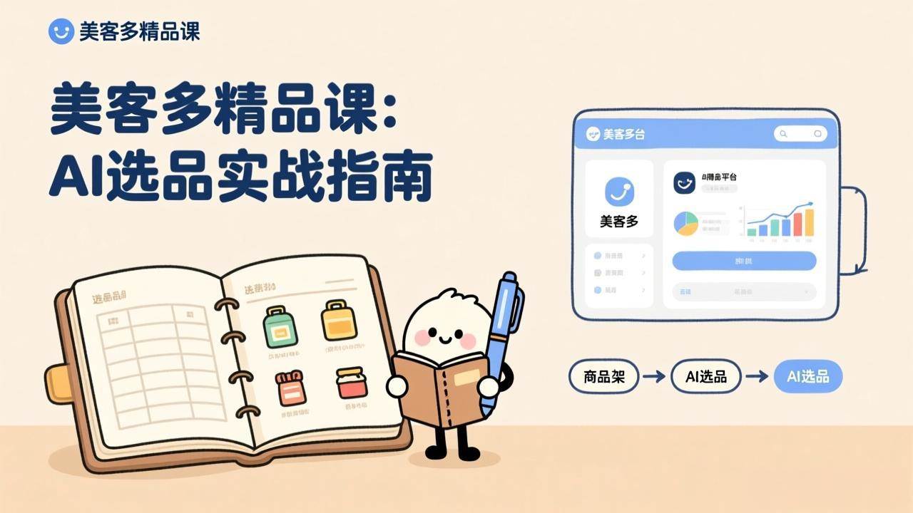 （17292期）AI+美客多精品课，工具实操、数据选品、AI优化，新手也能快速上手，月入5000+美元-创客天堂