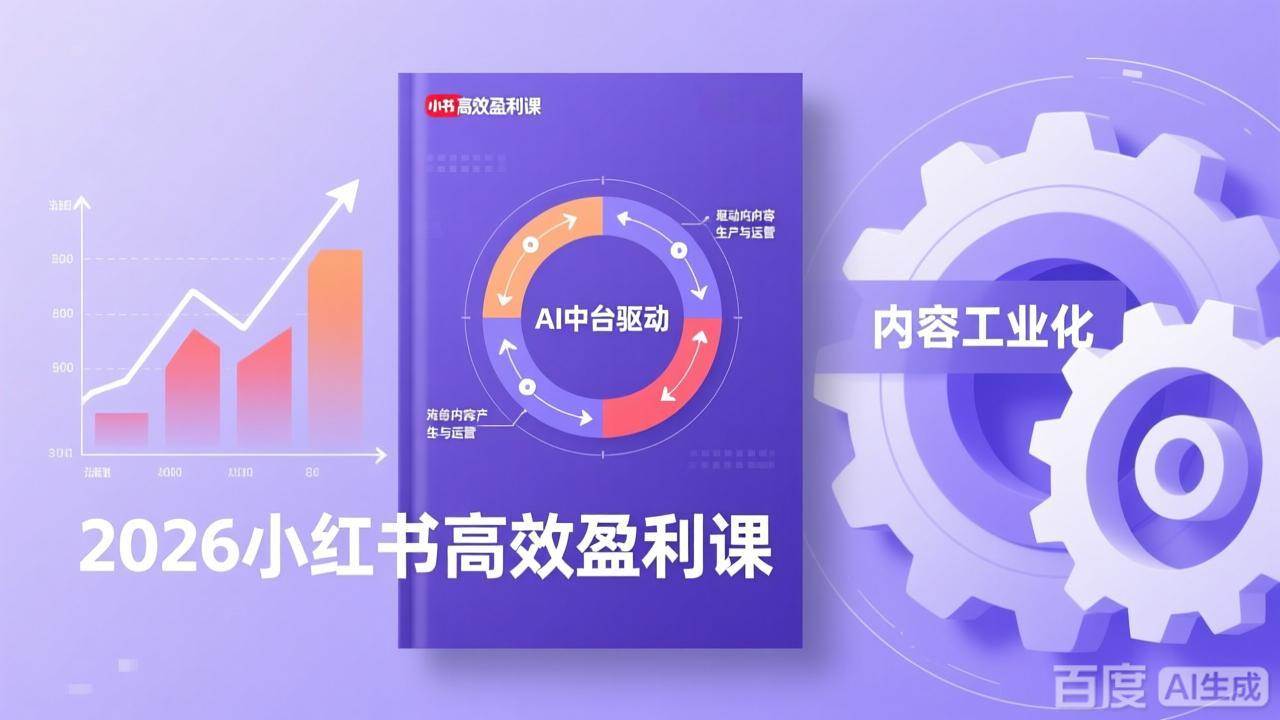（17291期）2026小红书高效盈利课，流量双引擎+内容工业化+AI中台驱动，构建可复制的千万级营收模型-创客天堂