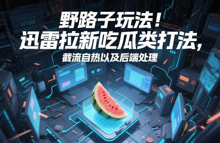 野路子玩法！迅雷拉新吃瓜类打法，截流自热以及后端处理-创客天堂